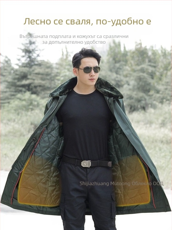 Военно памучно палто за зима - водоустойчиво, ветроустойчиво, унисекс, код 380