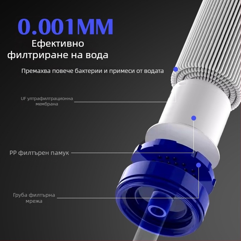 Инструмент за оцеляване: външен воден филтър за спешни случаи – директно пречистване на вода, CIKEFIT