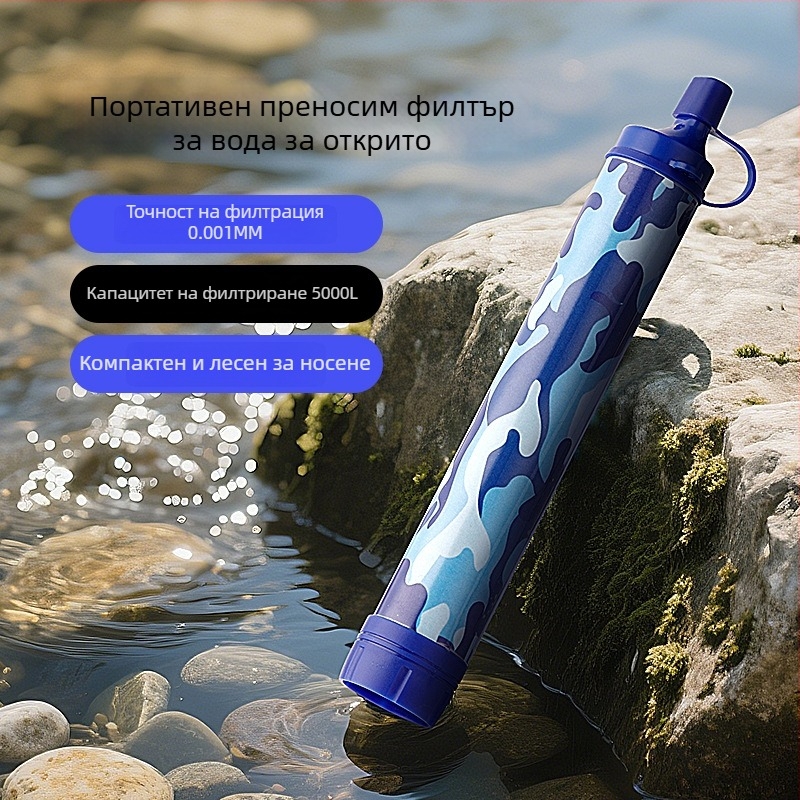 Инструмент за оцеляване: външен воден филтър за спешни случаи – директно пречистване на вода, CIKEFIT