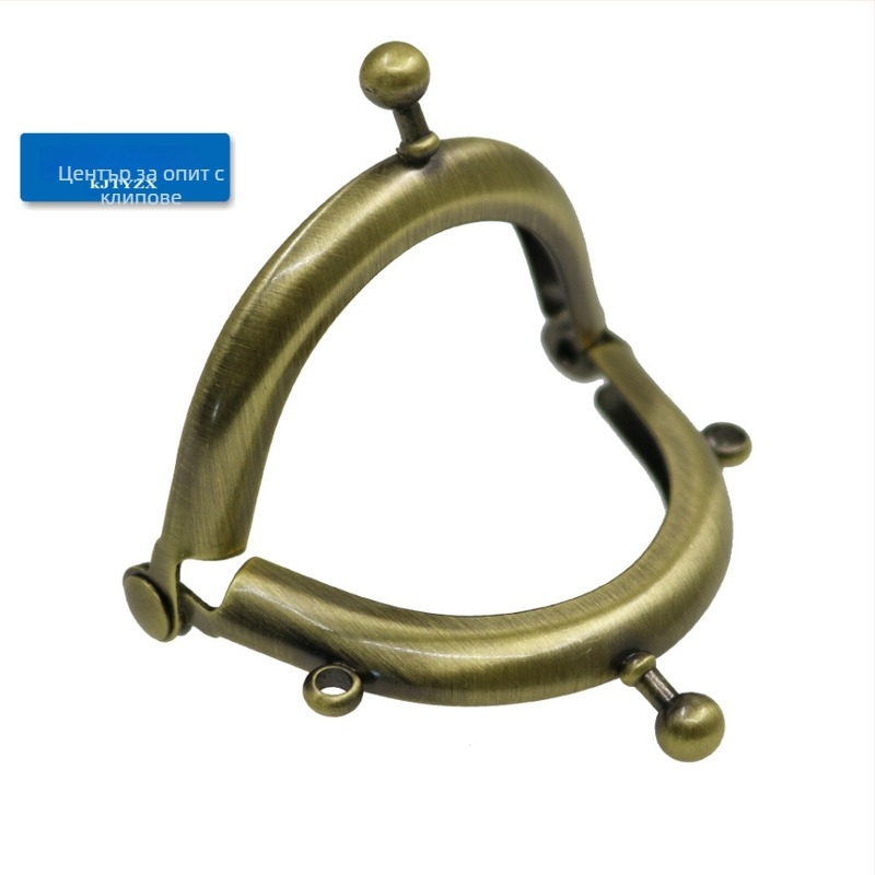 Koujin железна рамка за портмонета за DIY мини чанти, полусферична гладка повърхност