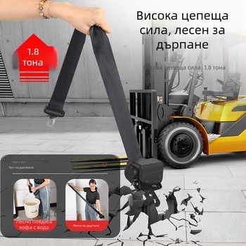 Комплект предпазен колан за погрузчик - двуточков автоматично прибиращ се колан; варианти A (автоматично подобрен), B (автоматично стандартен), D (ръчен стандарт), D1 (ръчен премиум)