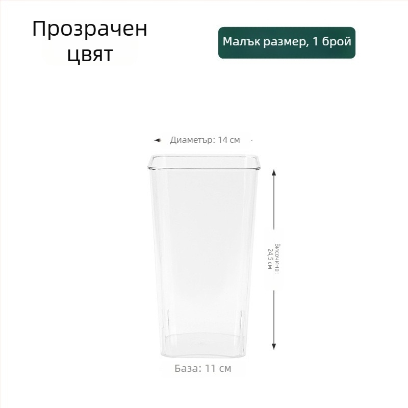 Кухненски органайзер‑тръба за зелен лук, джинджифил и чесън — пластмасов, персонализиран, модерен минималистичен дизайн