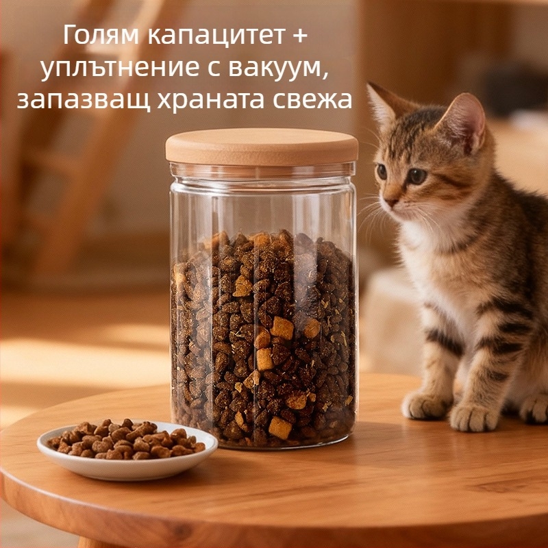 Кръгъл пластмасов съд за съхранение на храна, влагозащитен цилиндричен дизайн, подходящ за микровълнова фурна