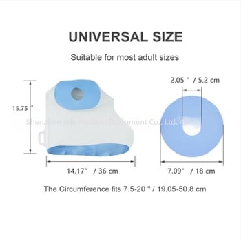 Покритие за крак с гипс за къпане – силиконово PVC водоустойчив протектор с нехлъзгащо дъно, постоперативна и ранева защита