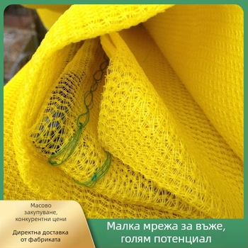 Keyview Строителна защитна мрежа за работа на височина — огнеустойчива, плътна мрежа, найлонова вързана мрежа