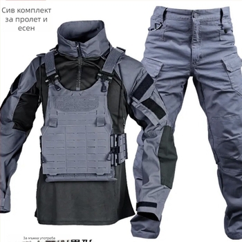 Камуфлажен костюм за момчета – пролетен тренировъчен комплект, SKU 762758627