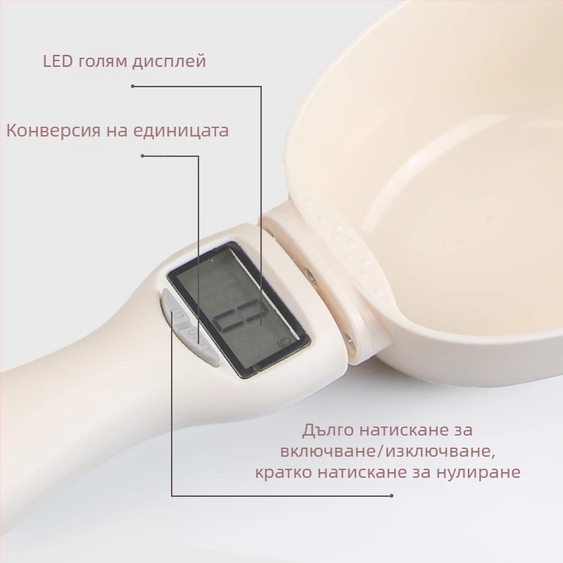 Лъжичка за хранене на домашни любимци със скала, ABS материал, автоматично хранене, пакет от 2 бр., Snow Mountain Star.