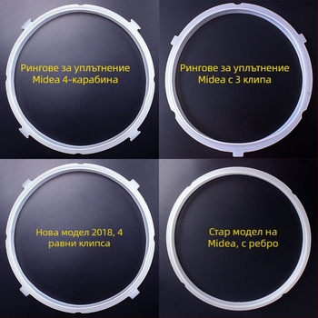 Zhengmeng J2 Гумено уплътнение за електрическа тенджера под налягане и електрически тиган – съвместимо с Midea, висока температура