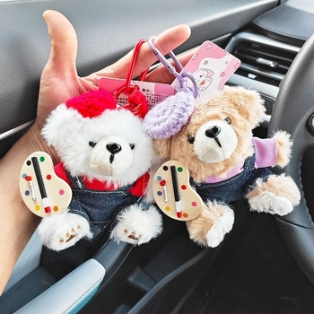 Плюшено мече-кукла, къс плюш, пълнител ПП памук, за възраст 14+