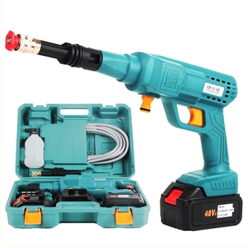 Kang shi neng Безжичен автомобилен измивател с алуминиева глава за пръскане и пластмасова дръжка, водно налягане 0.8 zhapa, разстояние на пръскане 10