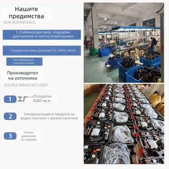 Портативна безжична водоструйка за автомобили – ST-2, 50 bar, разпръскване 6–8 м, литиева батерия, пластмаса + неръждаема стомана