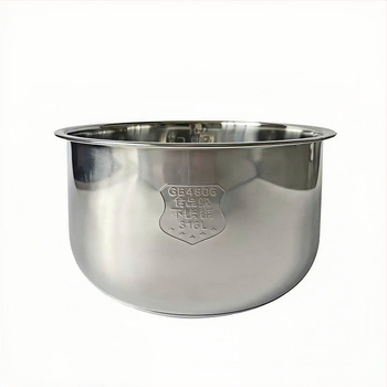 Електрическа тенджера под налягане с вътрешен съд от 316 хранително-качествена неръждаема стомана; многофункционална за ориз, месо, супа на пара и кекс; капак от неръждаема стомана със силиконово уплътнение