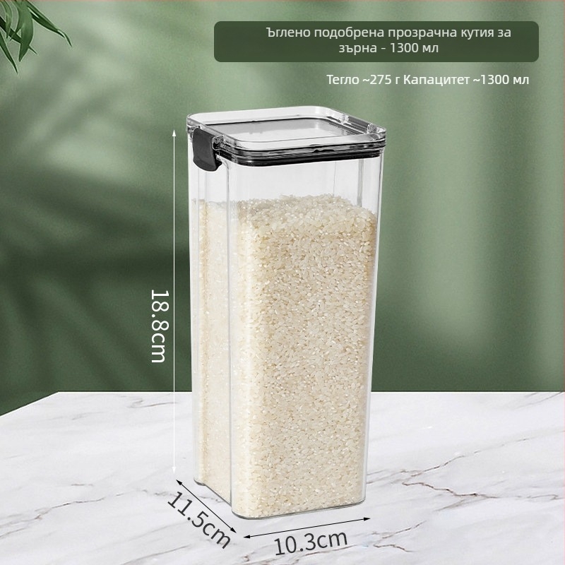 Контейнер за свежест на храни, правоъгълен съд от PP, вместимост 501–800 мл, годен за микровълнова, марка ybst