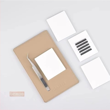 Магнитен комплект за мигли: магнитна плоча, кутия за съхранение на изкуствени мигли и пинсета