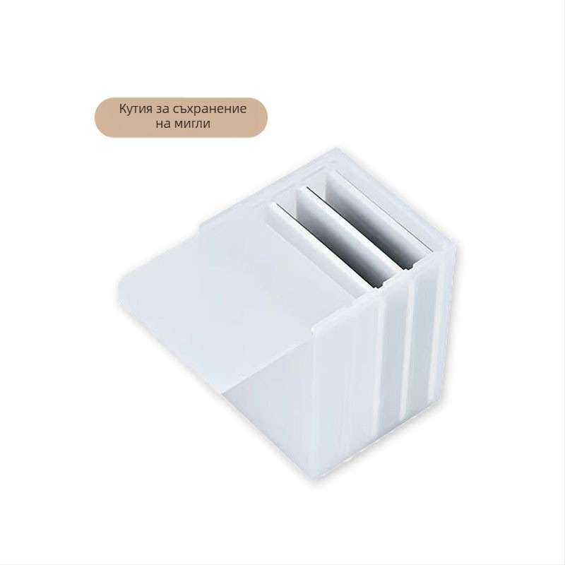 Магнитен комплект за мигли: магнитна плоча, кутия за съхранение на изкуствени мигли и пинсета