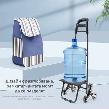 Сгъваема пазарна количка Junmei, подвижна, печат на лого и персонализирана обработка