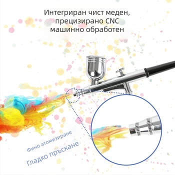 Jifeng Многофункционален ръчен пръскач за маникюр с атомизация — за домашна употреба; Произход: Донггуан; Материал: алуминиева сплав + пластмаса + мед; Серия: пръскач; Приложение: Декорация/Машини