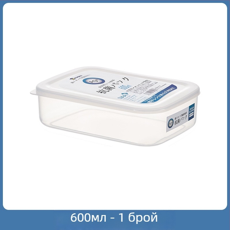 Антибактериална кутия за хладилник за съхранение — PP хранителен клас, японски стил организатор