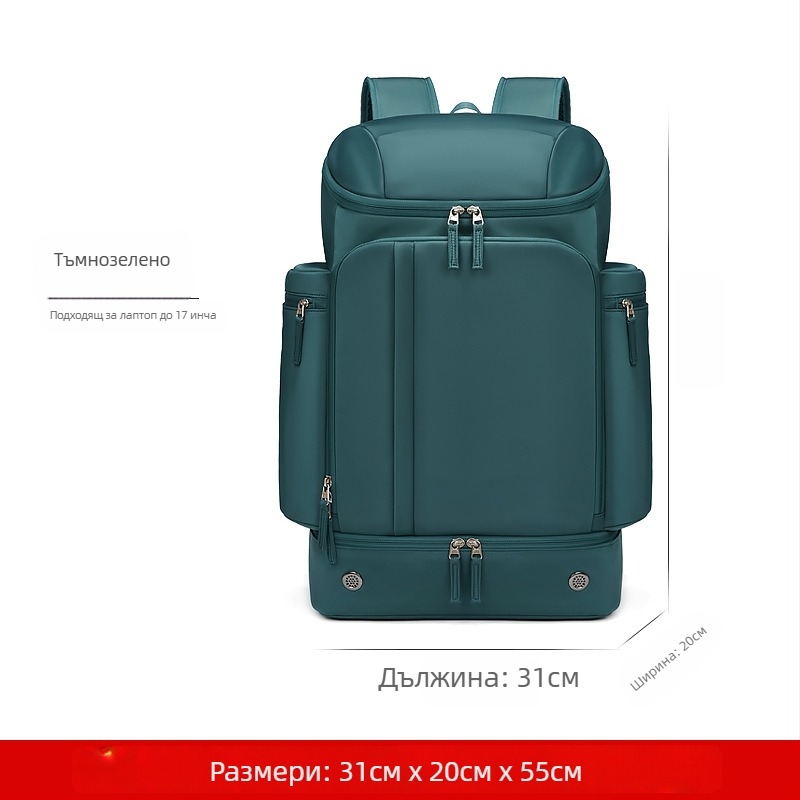 Outwalk Outdoor камуфляж раница за походи с геометричен модел, Oxford плат, мъжка раница в армейски стил за планински преходи, код 7716-1, дишаща и водоустойчива