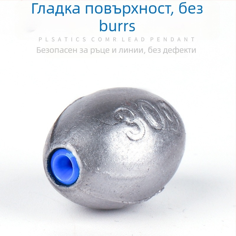 Риболовни тежести от гума, цилиндричен барабанен дизайн, кръгла опаковка, персонализируеми