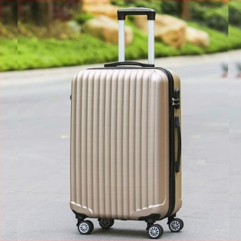 Куфар за пътуване с въртящи се колела, унисекс, ABS материал, цип откриване, обикновен комбиниран заключващ механизъм