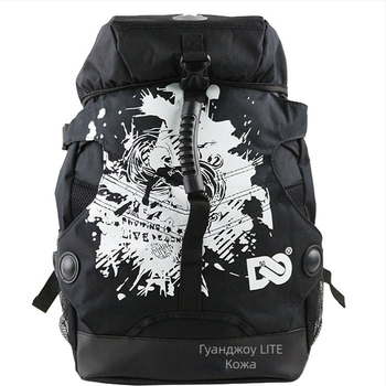 Denuoniss спортна раница за роликови кънки, изработена от найлон, модел Lhb005, подплата полиестер, с извита презрамка.