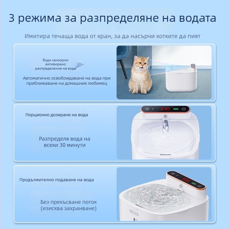 Yinas диспенсър за вода за домашни любимци за кучета и котки, разглобяем, тегло 1 кг, без поддръжка на приложение