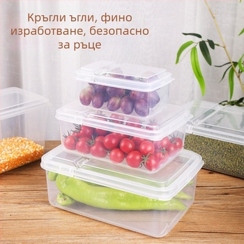 Winter Кутия за храна с флип капак, пластмасова кутия за съхранение, произход Уензоу