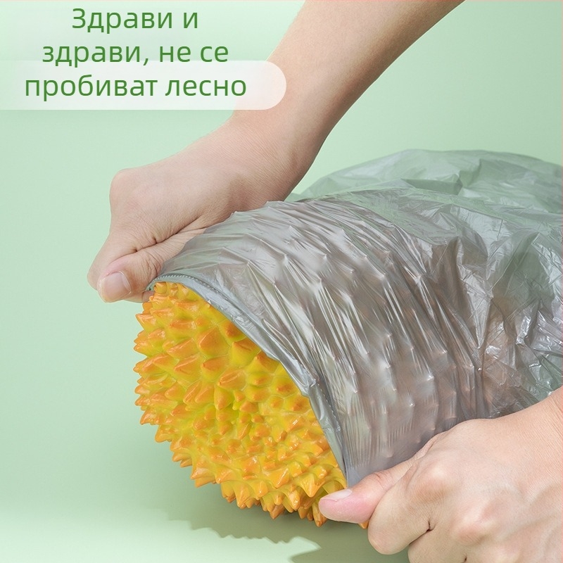 Дебела торба за боклук с връзки, PE, удебелена, еднократна употреба, за домакинство