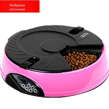 Автоматичен подавач за храна за домашни любимци – 6 хранения, таймер, разглобяем Pf-18, подходящ за кучета и котки