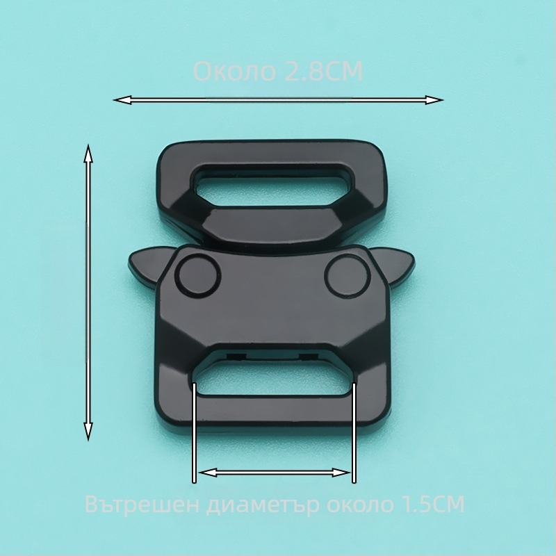 Катарама за колан за чанти: Cobra катарама, метална цинкова сплав, уличен стил, пролет 2025