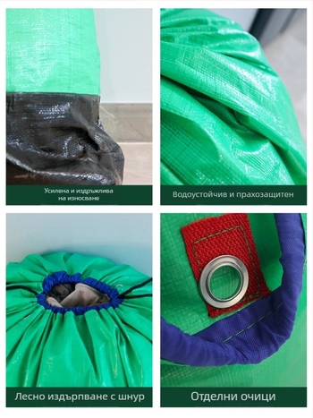 Контейнерна тъкана торба за логистика, водоустойчива, дебелина 160/180, самозалепваща, PE материал