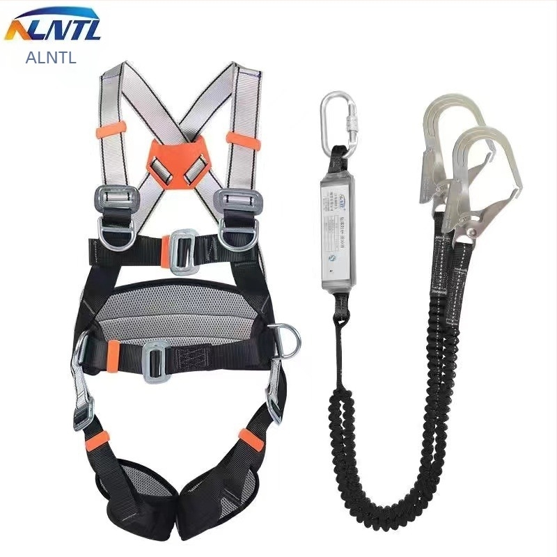 Пояс за безопасност за височинни работи, петточков, полиестер; въже от високоустойчив коприна; NLNTL, носимост 100 кг