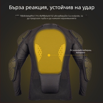 Професионален комплект ски протектори: коляно, лакът, рамо и ханш протектори; Lycra + PU