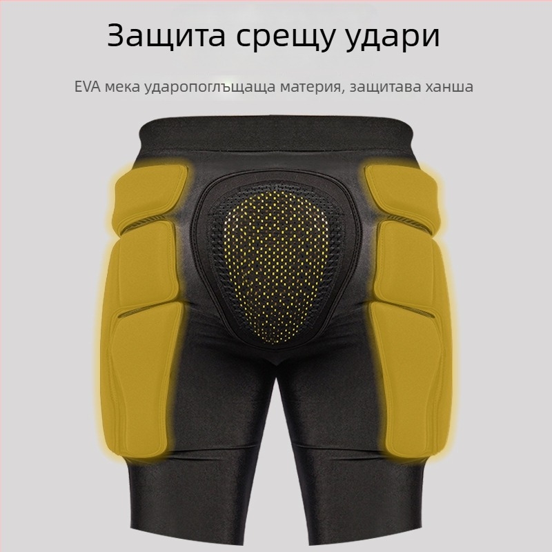 Професионален комплект ски протектори: коляно, лакът, рамо и ханш протектори; Lycra + PU