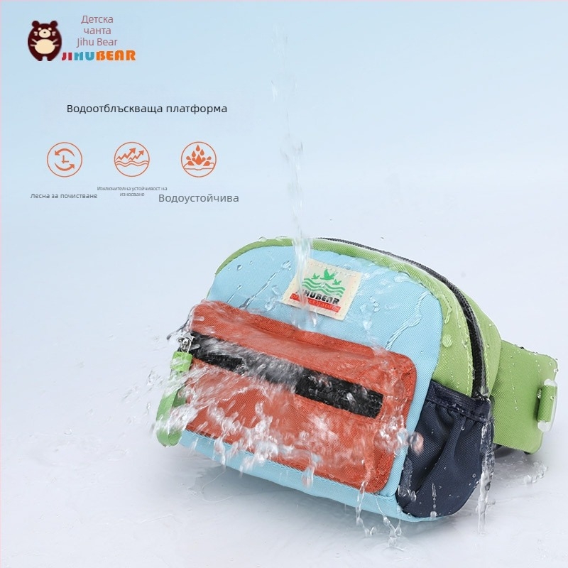 Almost a Bear детска кръстосана чанта nylon, лека и дишаща, унисекс стил детски сладък, пролет 2024