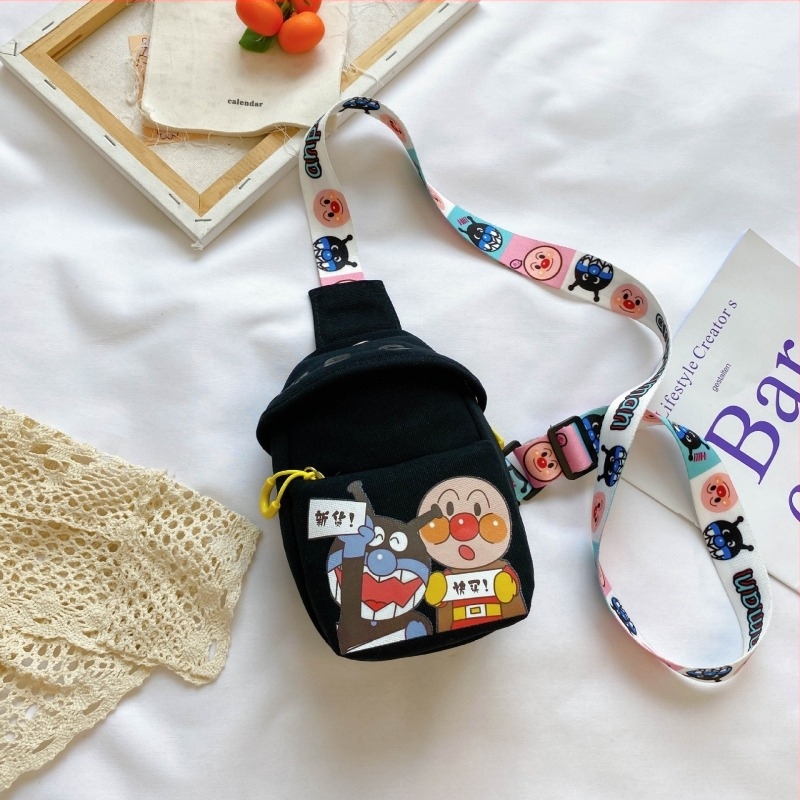 Детска платнена чанта за през рамо – унисекс, за деца, малък капацитет, полиестерова подплата