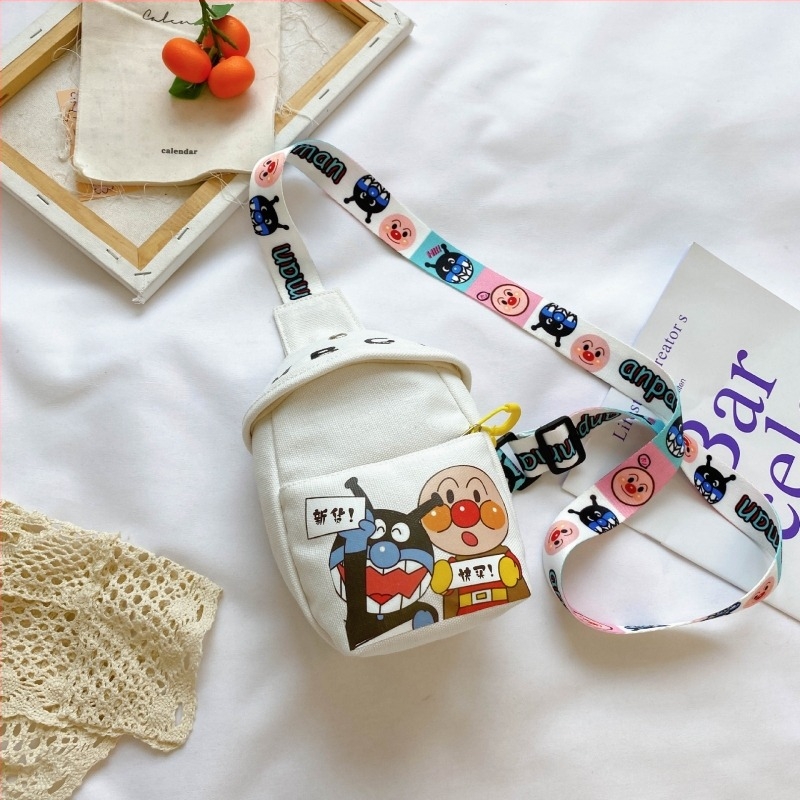 Детска платнена чанта за през рамо – унисекс, за деца, малък капацитет, полиестерова подплата