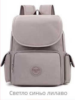 Нейлонова раница K12671, капацитет под 20 л, водоустойчива и устойчива на износване, презрамки с въздушна подложка, полиестрова подплата