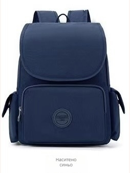 Нейлонова раница K12671, капацитет под 20 л, водоустойчива и устойчива на износване, презрамки с въздушна подложка, полиестрова подплата