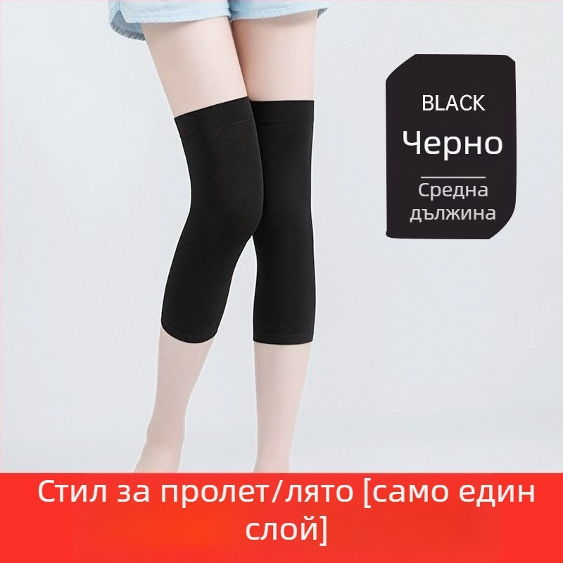 Дамски надколенни чорапи с защита на прасците, спандексови, за универсална употреба и за други спортове, за есен и зима