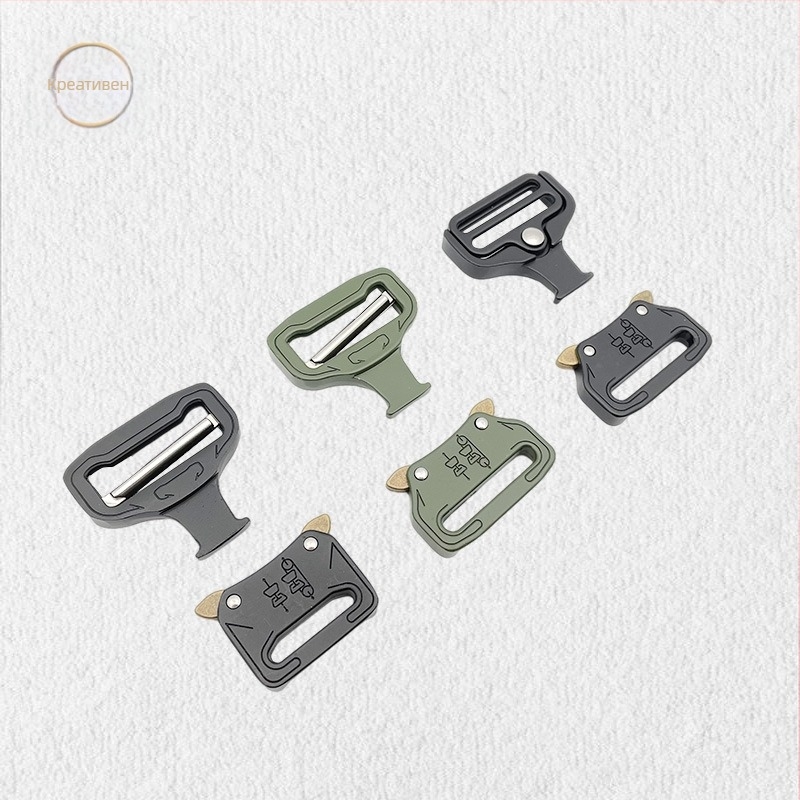 Тактическа ключалка за колан от цинкова сплав, висока якост, износоустойчива, регулируема за колани с уебинг