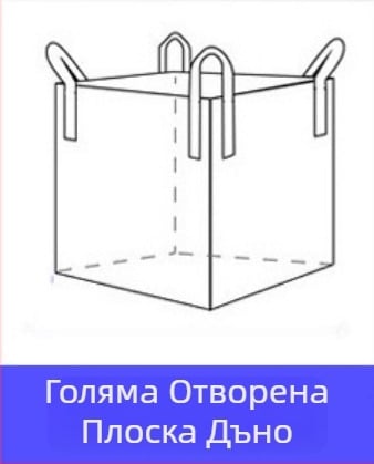 Плетена полипропиленова тонна торба, износоустойчива и подсилена с дебели ремъци, за транспортно опаковане; печат на лого; товароносимост 1–2 т; марка Sincerity