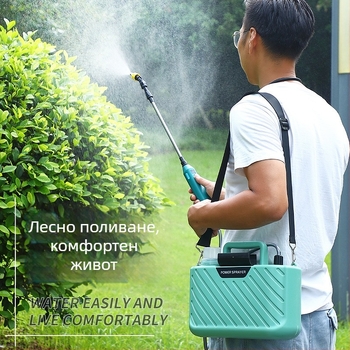Електрическа пръскачка с атомизиращ накрайник, пластмасов корпус – Krish, за озеленяване, домашно градинарство и селскостопански нужди