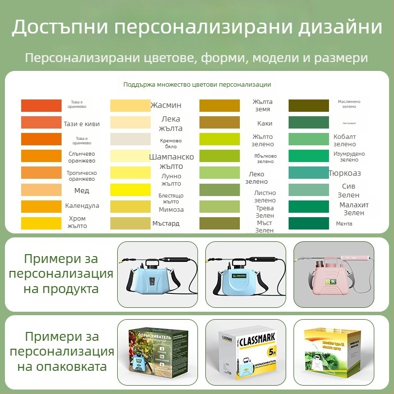 Двуфункционална поливна бутилка — пластмасова, Pu guang, за градинарство и поливане на цветя