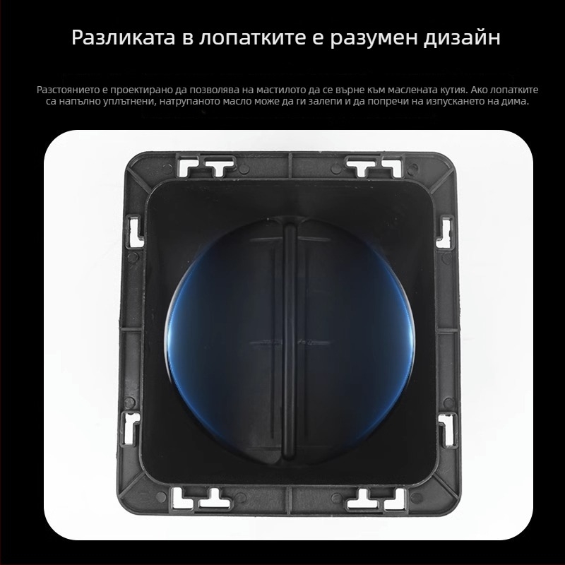 Аксесоари за кухненски аспиратор — въздушен изход с удебелена обратна клапа, ръчен монтаж, модел Въздушен изход, код YCF