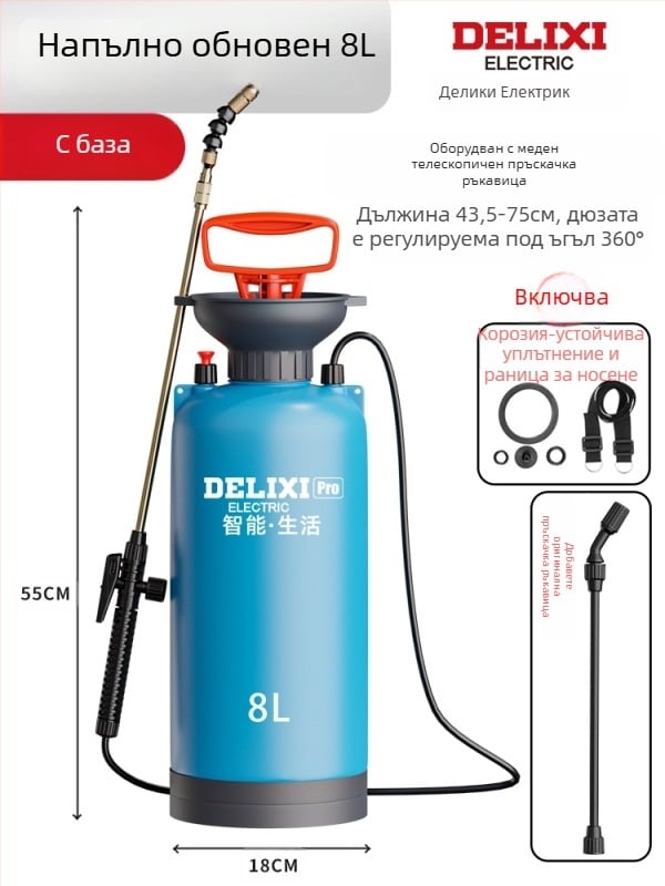 Пръскачка, пластмасов комплект от три части, код на продукта Dlx-pqw5