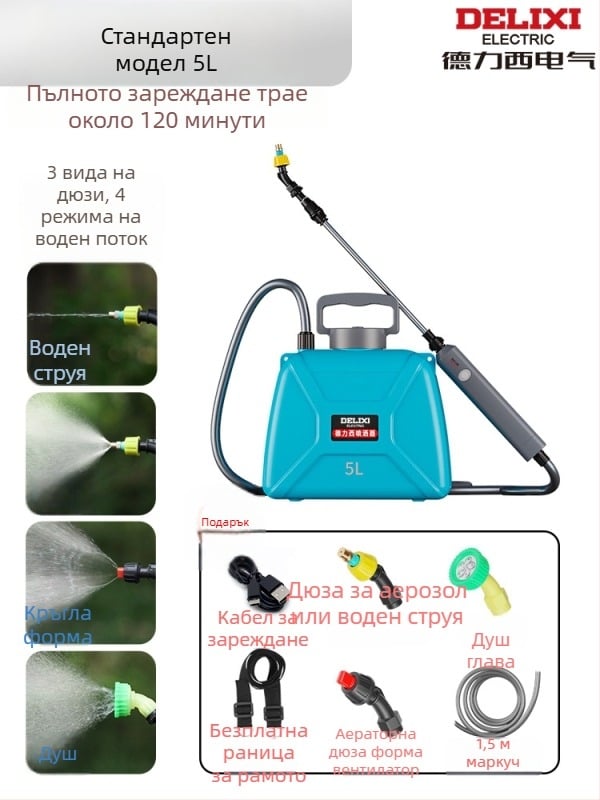 Пръскачка, пластмасов комплект от три части, код на продукта Dlx-pqw5