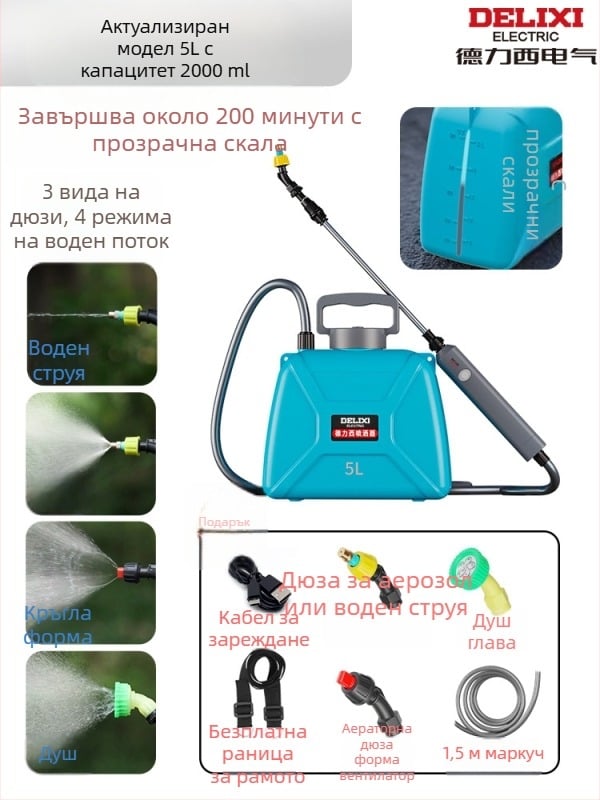 Пръскачка, пластмасов комплект от три части, код на продукта Dlx-pqw5