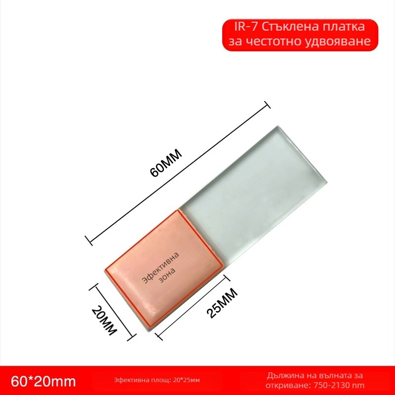 Инфрачервена лазерна плоча за удвояване на честотата, детекторна карта, 1550 nm откриване, светлинен модулатор, конверсия и позициониране, 1064/10600 дисплей карта